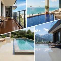 Peinture EPOXY Antidérapante W735 Etanchéité de TERRASSE SOL Extérieur béton