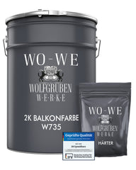 Peinture EPOXY Antidérapante W735 Etanchéité de TERRASSE SOL Extérieur béton