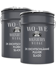 2K-Pack sealing slurry for swimming pool outdoor concrete area Gray SL430 5-20Kg