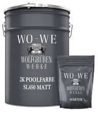 Peinture piscine 2K mate – Revêtement bicomposant pour piscines et bassins | SL450 – 2,5 à 20 kg