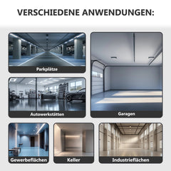 2K Garagenbodenbeschichtung Garagenfarbe Garagenbodenfarbe Epoxidharz Bodenbeschichtung für Garage Werkstatt Keller W707 2,5 - 20kg - WO - WE.SHOP