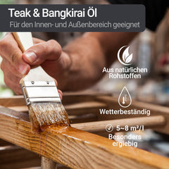 Huile de soin Protecteur pour Teck, Bangkirai et bois dur W205 1-10L
