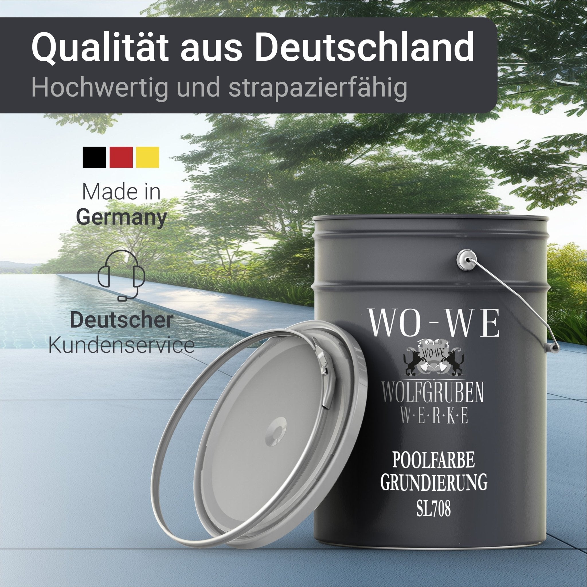 Schwimmbadfarbe Grundierung SL708 Spezial Haftgrund für Poolfarbe 1 - 10kg - WO - WE.SHOP