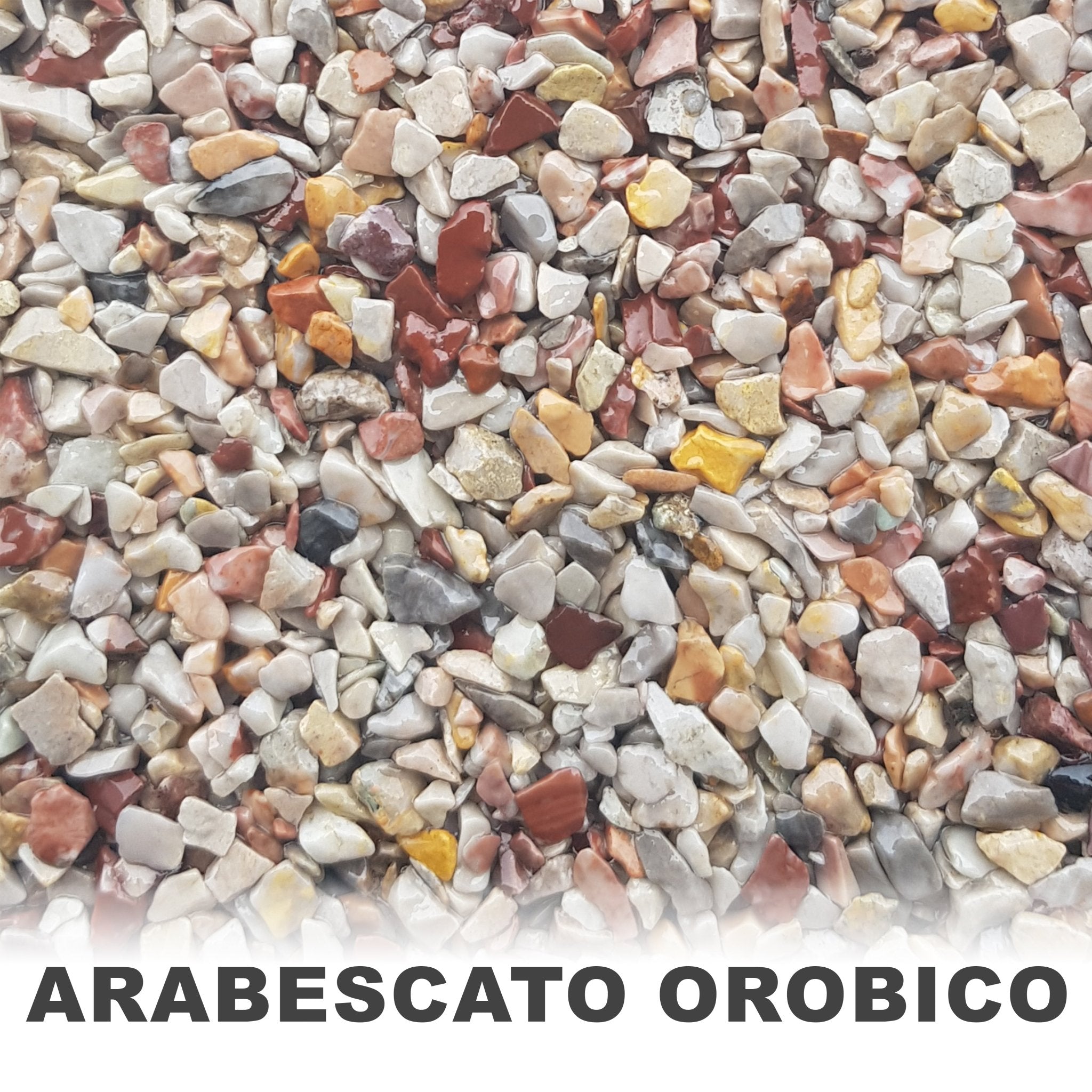 25Kg Steinteppich Set Marmorkies Bodenbeschichtung Naturstein W730 - 2qm - WO - WE.SHOP