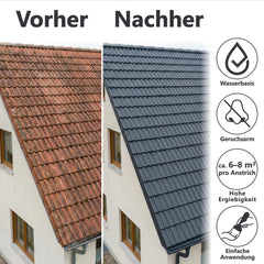 Peinture Toiture Revêtement Toit Rénovation Tuile brillante satinée W510 1-20L