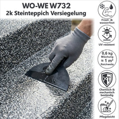 Scellant pour tapis de pierre à base de Résine époxy - Imperméable W732 1,5-9KG
