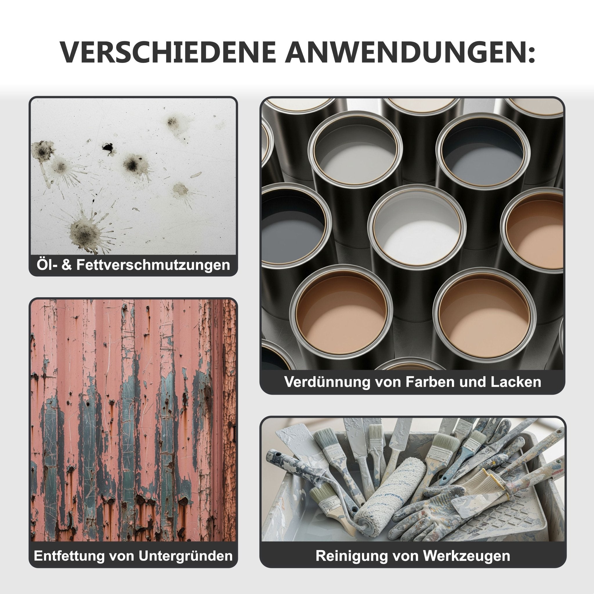 Universeller Farbverdünner Spezialverdünnung Lackverdünner Pinselreiniger W910 – 1L - WO - WE.SHOP