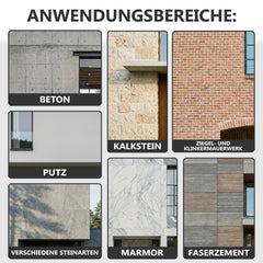 Imprégnation pour façades Hydrofuge - Protection des murs, pierres - Étanche et imperméable W870  1-10L