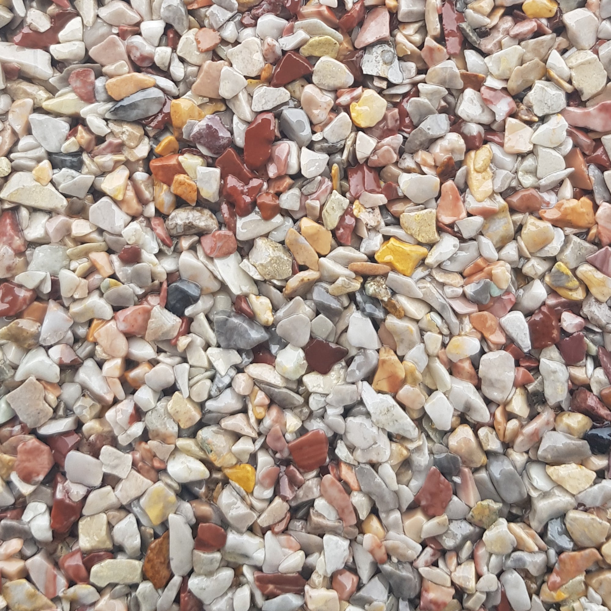 Steinteppich Set Vertikal | Wand, Treppe, Sockel & Stufe | W740 Natursteinteppich mit Grundierung & PU Bindemittel | Korngröße 1 - 4mm - WO - WE.SHOP