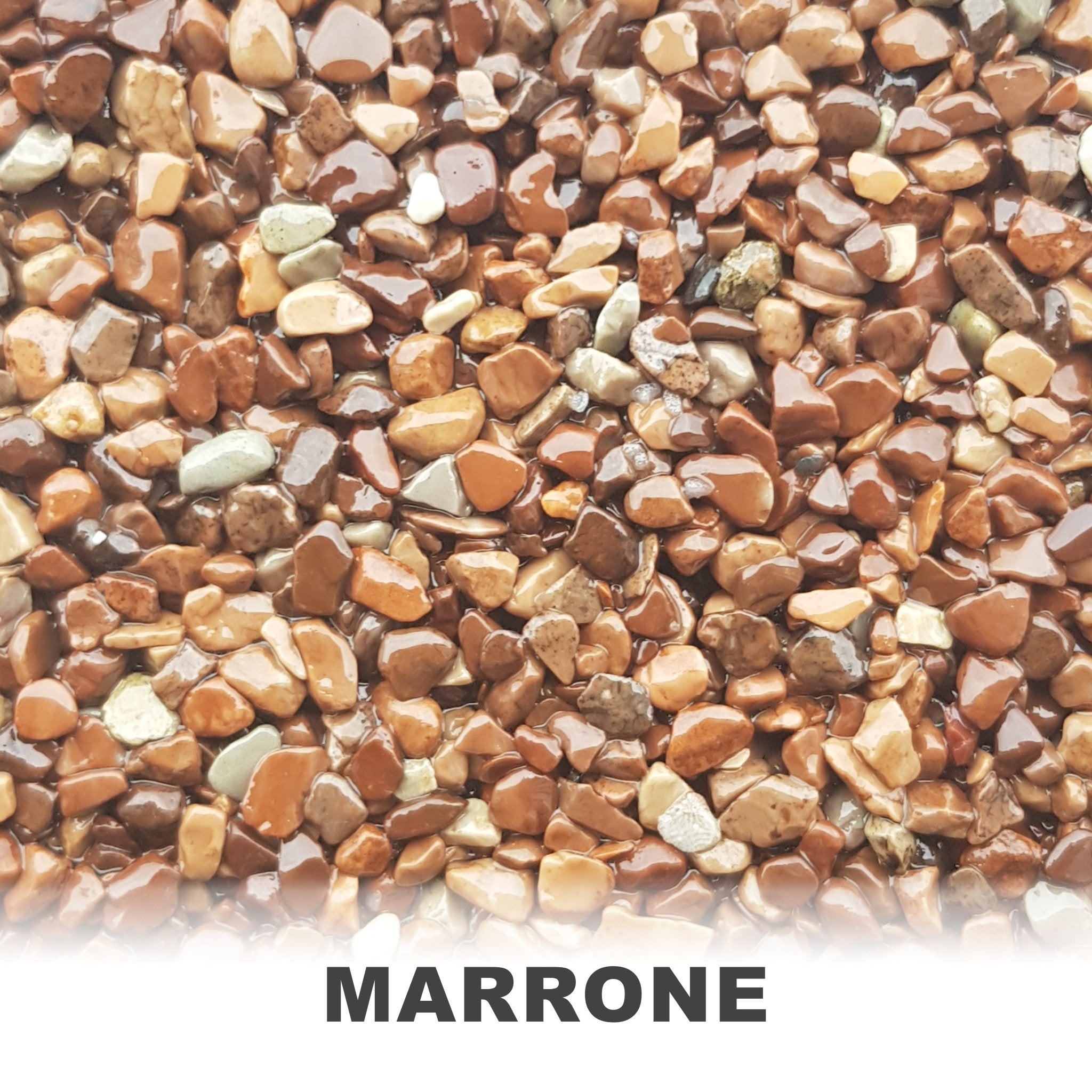 25Kg Steinteppich Set Marmorkies Bodenbeschichtung Naturstein W730 - 2qm - WO - WE.SHOP