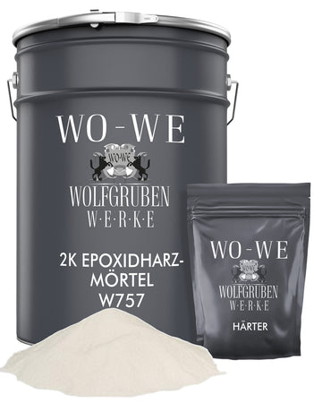 Mortier de Réparation sol - A base d'Epoxy - Enduit de rebouchage de fissure, trous W757 5-10KG