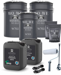 2-Pack Epoxy Resin Floor Coating Paint Garage Concrete W702 2,5-20Kg