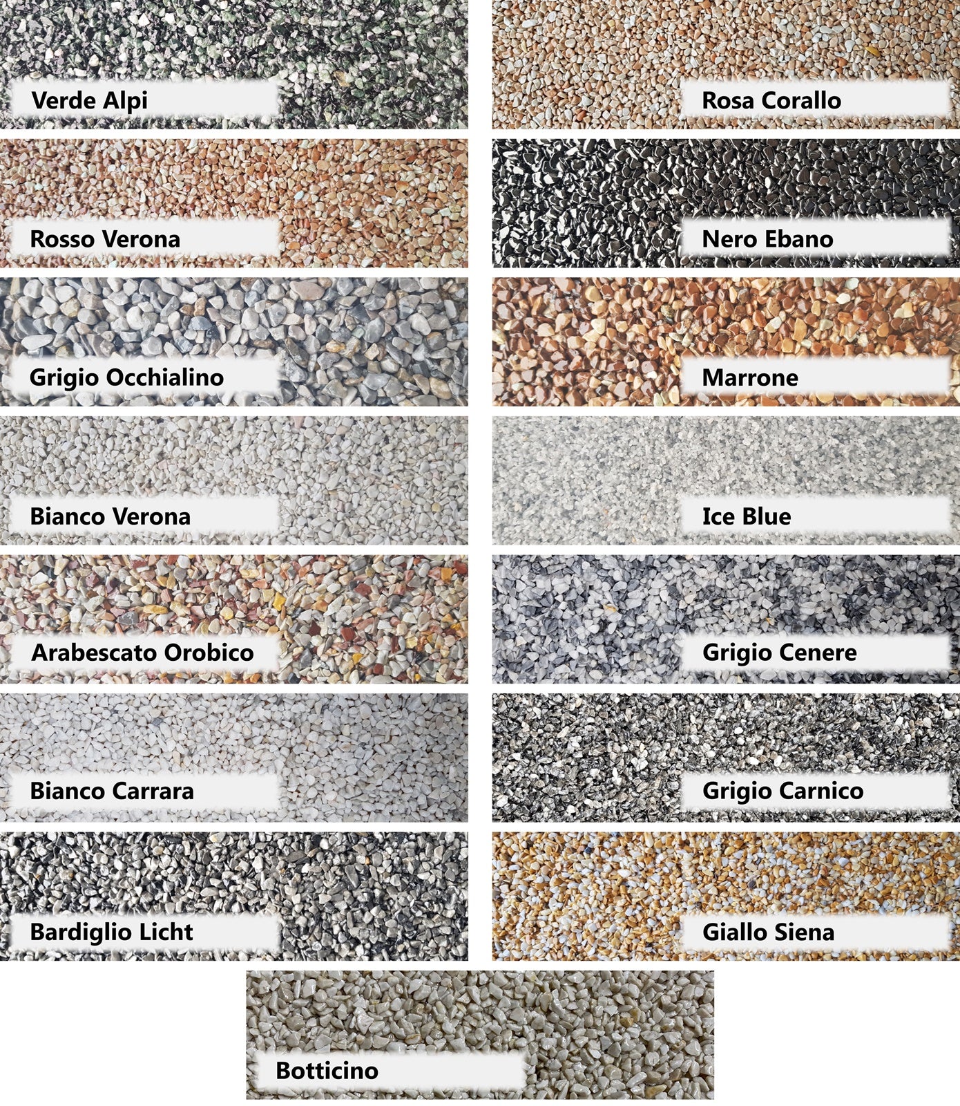 25Kg Stone Carpet set marble gravel floor coating natural stone W730 - 2sqm