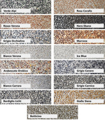Tapis de pierre Kit de Gravier de marbre + Résine époxy W730 - 2m2